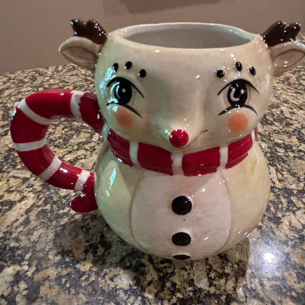NWT Johanna Parker reindeer Christmas mug